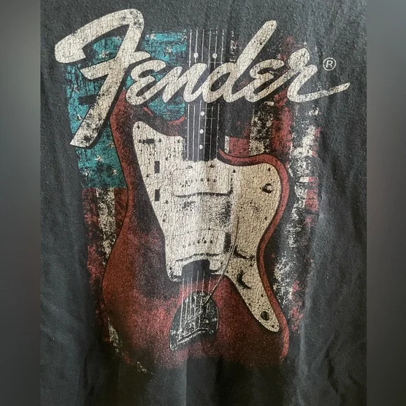 Authentic Fender Guitar Rock graphic tee-medium - Picture 3 of 6